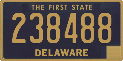 DE license plate 238488