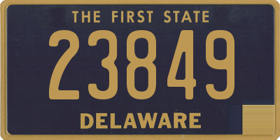 DE license plate 23849