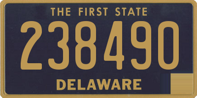 DE license plate 238490