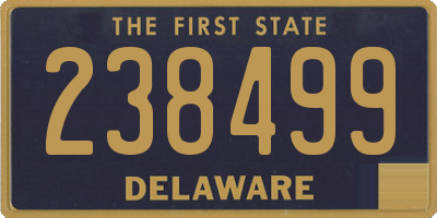DE license plate 238499