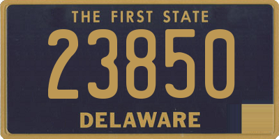 DE license plate 23850