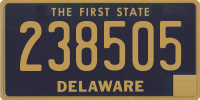 DE license plate 238505
