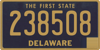 DE license plate 238508