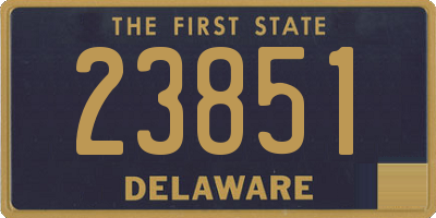 DE license plate 23851