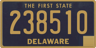 DE license plate 238510