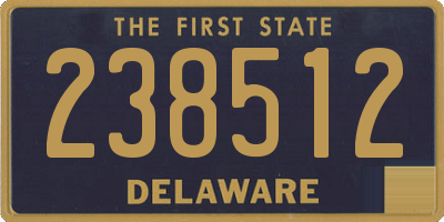 DE license plate 238512
