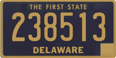 DE license plate 238513