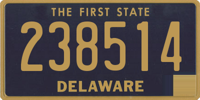 DE license plate 238514