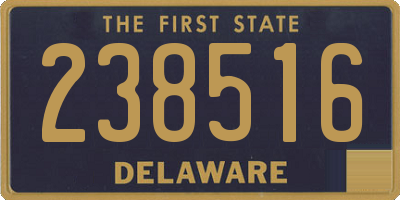 DE license plate 238516