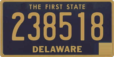 DE license plate 238518
