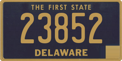 DE license plate 23852