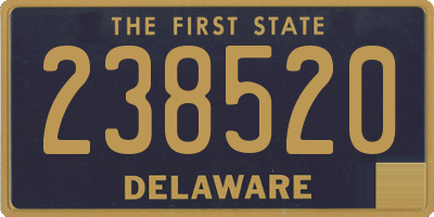 DE license plate 238520