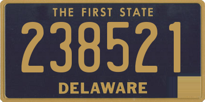 DE license plate 238521