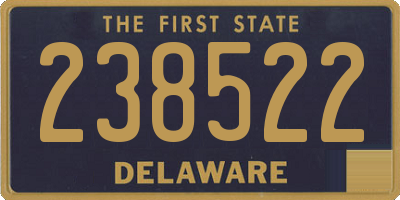 DE license plate 238522