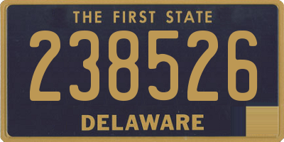 DE license plate 238526