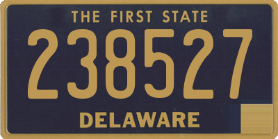 DE license plate 238527