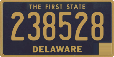 DE license plate 238528