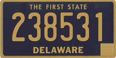 DE license plate 238531