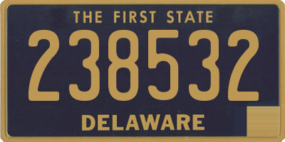 DE license plate 238532