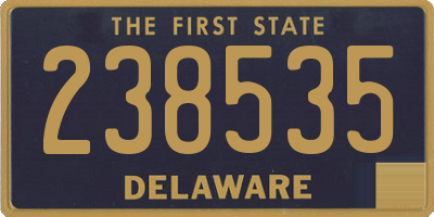 DE license plate 238535