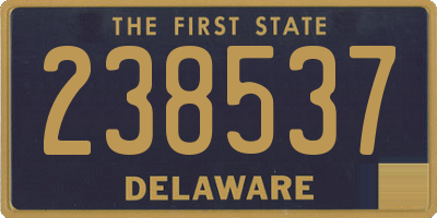 DE license plate 238537