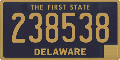 DE license plate 238538