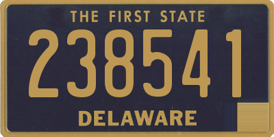 DE license plate 238541