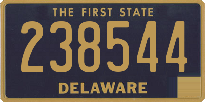 DE license plate 238544