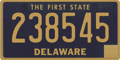 DE license plate 238545