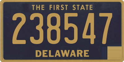 DE license plate 238547