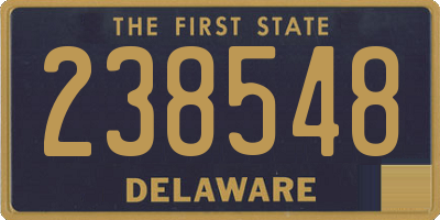 DE license plate 238548