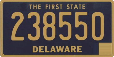 DE license plate 238550