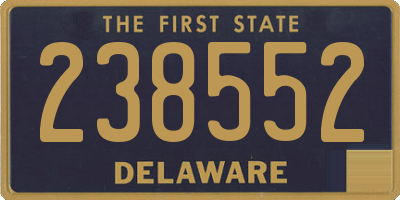 DE license plate 238552