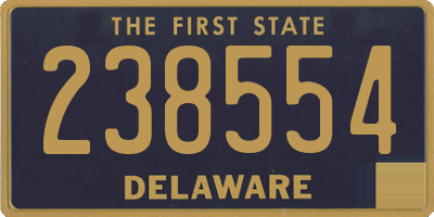 DE license plate 238554