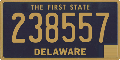 DE license plate 238557