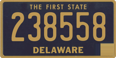 DE license plate 238558