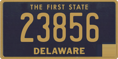 DE license plate 23856