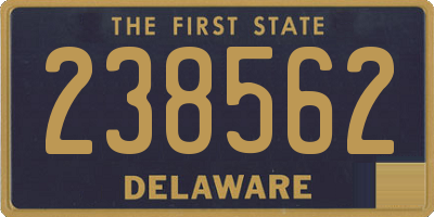 DE license plate 238562