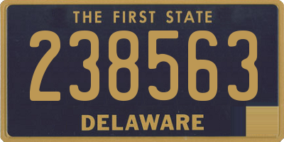 DE license plate 238563