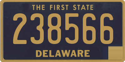 DE license plate 238566