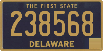 DE license plate 238568