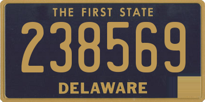 DE license plate 238569