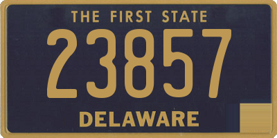 DE license plate 23857