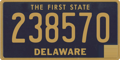 DE license plate 238570