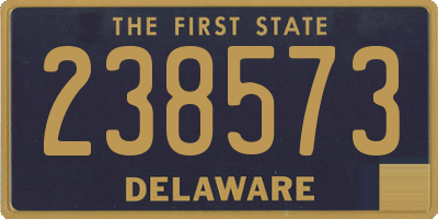 DE license plate 238573