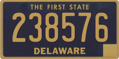 DE license plate 238576