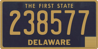 DE license plate 238577