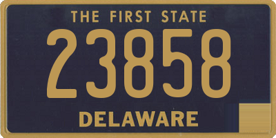 DE license plate 23858