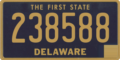 DE license plate 238588