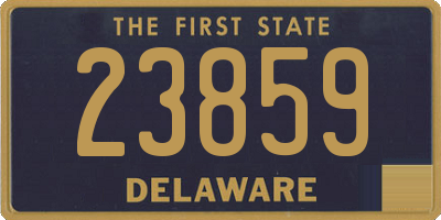 DE license plate 23859